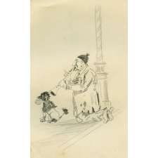 Souvenirs de lycée : dessin de musicien
