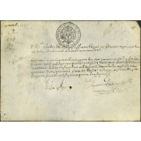 Reçu de rente de Charles Rollin, proffeseur royal en éloquence et principal du collège de Beauvais