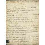 Lettre de Françoise d'Aubigné, marquise de Maintenon