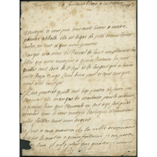 Lettre de Françoise d'Aubigné, marquise de Maintenon