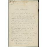 Lettre de Michel Bréal, Directeur à l'Ecole des Hautes Etudes, à Armand du Mesnil, directeur de l'Enseignement supérieur au Ministère de l'Instruction publique, le 13 décembre 1871