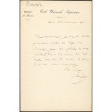 Lettre d'Ernest Bersot à Armand du Mesnil