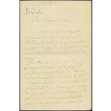 Lettre de Michel Bréal, directeur à l'Ecole des Hautes Etudes, à Armand du Mesnil, directeur de l’Enseignement supérieur au Ministère de l'Instruction publique, le 22 novembre 1878