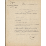 Lettre du Cabinet du Ministre de l'Education Nationale au Centre d'études littéraires, touristiques et artistiques de Bretagne