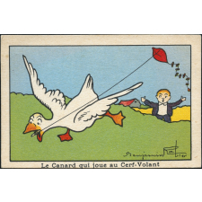 Le Canard qui joue au Cerf-Volant