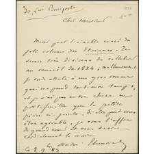 Lettre d'André Theuriet