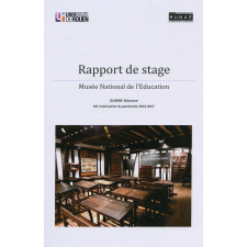 Rapport de stage Musée national de l'Education : M1 Valorisation du patrimoine 2016-2017