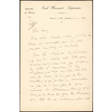 Lettre d'Ernest Bersot à Armand du Mesnil