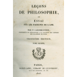 Leçons de philosophie ou essai sur les facultés de l'âme. Tome second         .