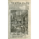 Tertia pars Doctrinalis Alexandrini in qua haec insunt capita. De arte versificatoria totius operis. Caput X. De prosodiis seu accentibus. Cap.  XI. De figuris penitus repositis. Cap. XII. De ortographia superaddetur. Cap. XIII 
 
 