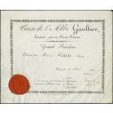 Diplôme de cours de vacances de l'Abbé Gaultier continué par des Elèves-réunis