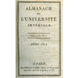 Almanach de l'université impériale, année 1812