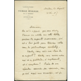 Lettre d'Alfred Binet à Lucien Descaves