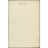 Lettre de Michel Bréal, directeur à l'Ecole des Hautes Etudes, à Armand du Mesnil, conseiller d'Etat, le 30 septembre 1894