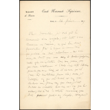 Lettre d'Ernest Bersot à Armand du Mesnil