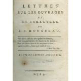 Lettres sur les ouvrages et le caractère de J. J. Rousseau
