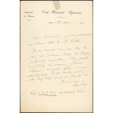 Lettre d'Ernest Bersot à Armand du Mesnil