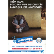Théo, 16 ans. Bouc émissaire de son lycée. Parce qu'il est homosexuel