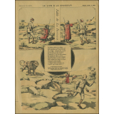 Le lion & le chasseur : fable de La Fontaine