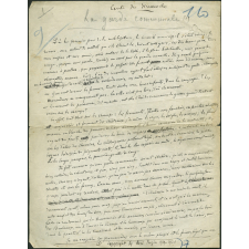 Conte du dimanche : La garde communale : manuscrit