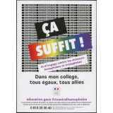 Ca suffit ! je m'engage contre les violences homophobes et transphobes.
Dans mon collège, tous égaux, tous alliés