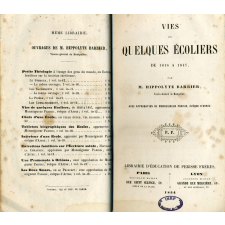 Vies de quelques écoliers de 1816 à 1847.