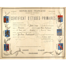Certificat d'études primaires. 
