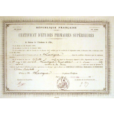 Certificat d'études primaires supérieures. 