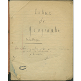 Cahier de géographie.