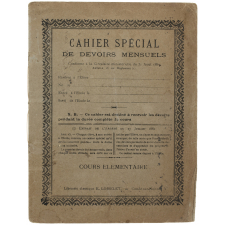 Cahier spécial de devoirs mensuels - cours élémentaire.