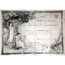 Ville de Douai - Ecoles Académiques. Diplôme de Médaille d'Argent.
