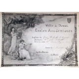 Ville de Douai - Ecoles Académiques. Diplôme de Médaille d'Argent.