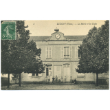 6 - Leugny (Yonne) - La Mairie et les Ecoles.