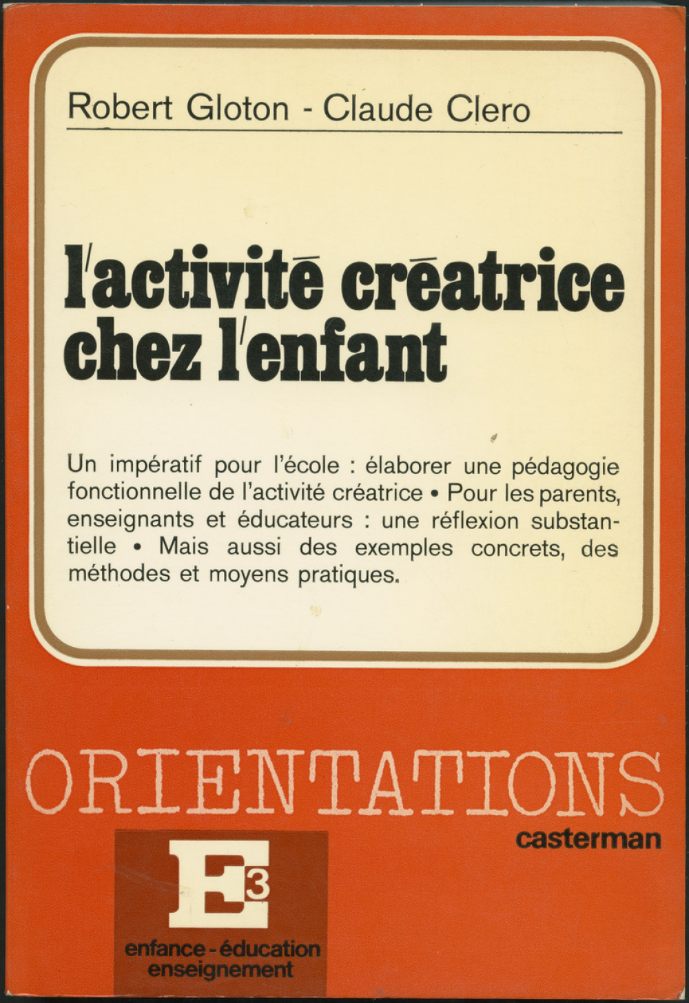 L'activité créatrice chez l'enfant