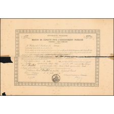 Brevet de capacité pour l'enseignement primaire (institutrices - brevet élémentaire)