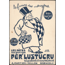 Buvard publicitaire. Pèr' Lustucru. Le favori des ménagères.