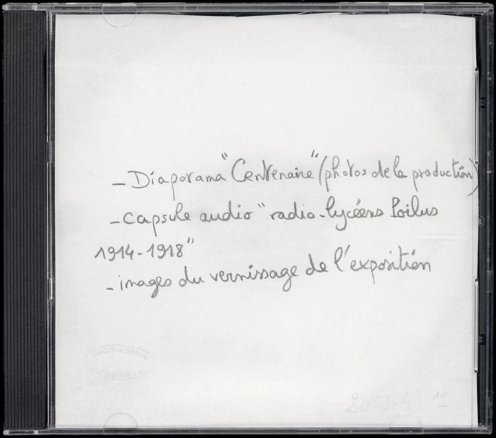 Impressions de guerre. 1914-1918. Carnet de guerre de Roger Gamel, poilu aveyronnais et journal de guerre de Mimi Jacob : diaporama, émission radio, images du vernissage de l'exposition