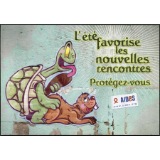 L'été favorise les nouvelles rencontres, protégez-vous [tortue et castor]