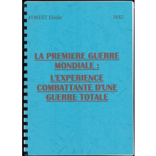 La Première Guerre mondiale : l'expérience combattante d'une guerre totale