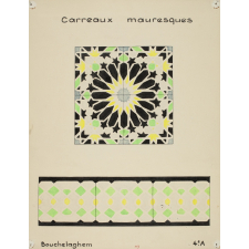 Production plastique fonds Apap. Carreaux mauresques. 