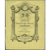 Cahier d'écriture. 