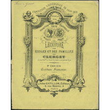 Cahier d'écriture. 