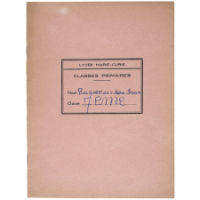 Carnet de notes et de correspondance. Lycée Marie-Curie. 