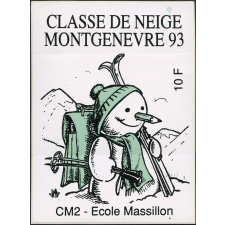 Classe de neige. Montgenèvre 93. CM2 - Ecole Massilon.