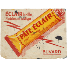 Buvard publicitaire. Pâte Éclair pour l'Entretien des Fourneaux.
