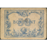Bon point illustré avec un '50' en arrière plan de 'Bon point'