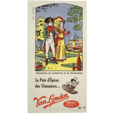Buvard publicitaire. Napoléon et Joséphine à la Malmaison. Van Lynden.