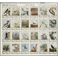 Planche de bons points. Oiseaux