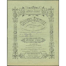 Cahier d'écriture.