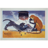 Le singe et le chat